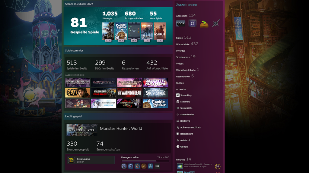 Steam Profil Achievement